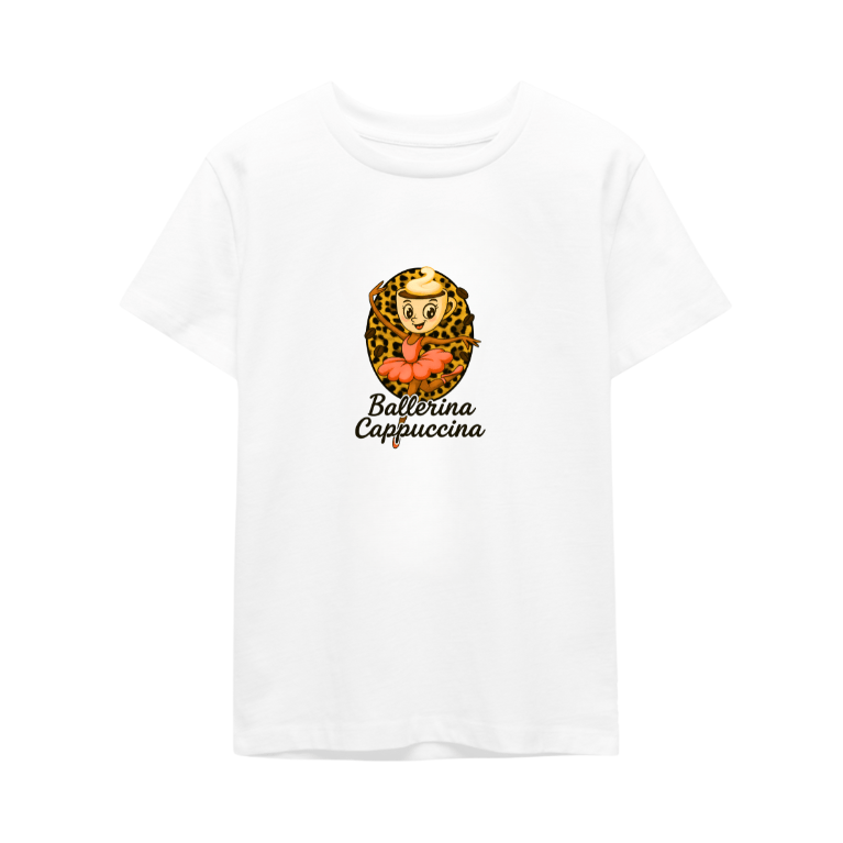 Ballerina Cappuccina T-Shirt - Brainrots - T-shirt