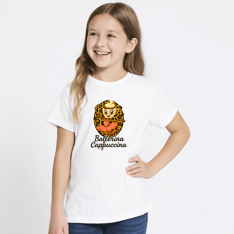 Ballerina Cappuccina T-Shirt - Brainrots - T-shirt