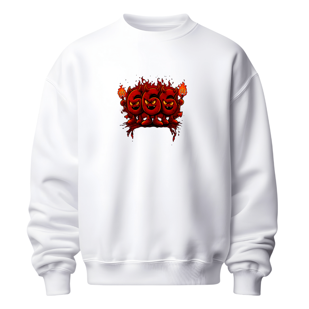 SixSixSix (666) - Sweatshirt - Brainrots - sweatshirt