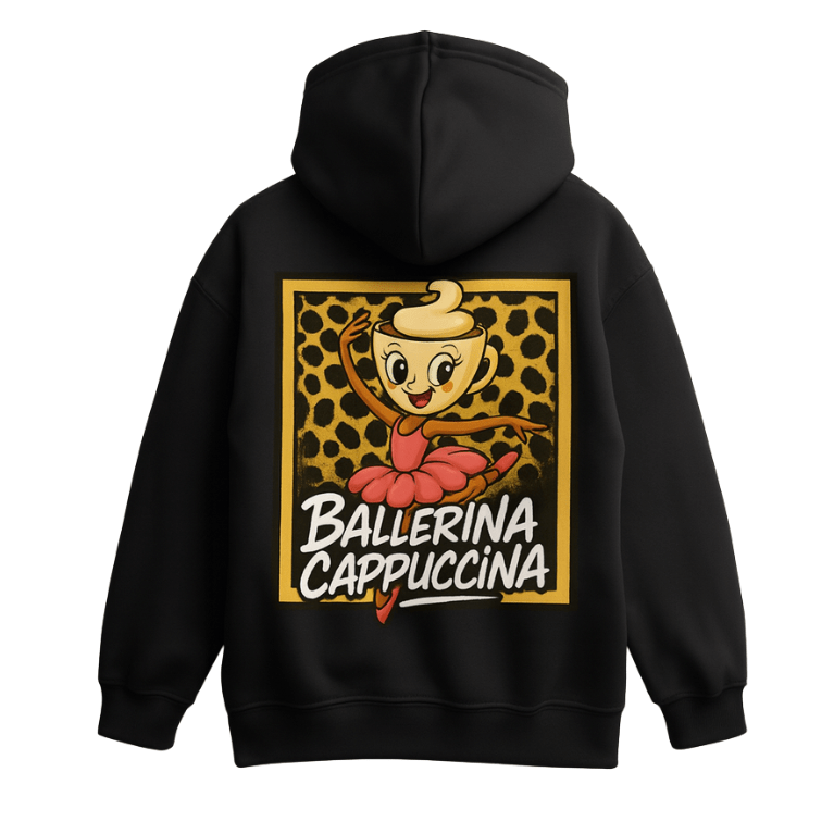 Ballerina Cappuccina - Mjukis Set - Brainrots - T-shirt