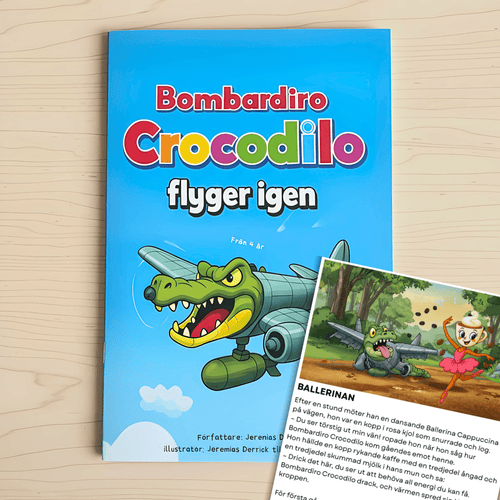 Bombardino Crocodilo Flyger igen - Brainrots - Bok