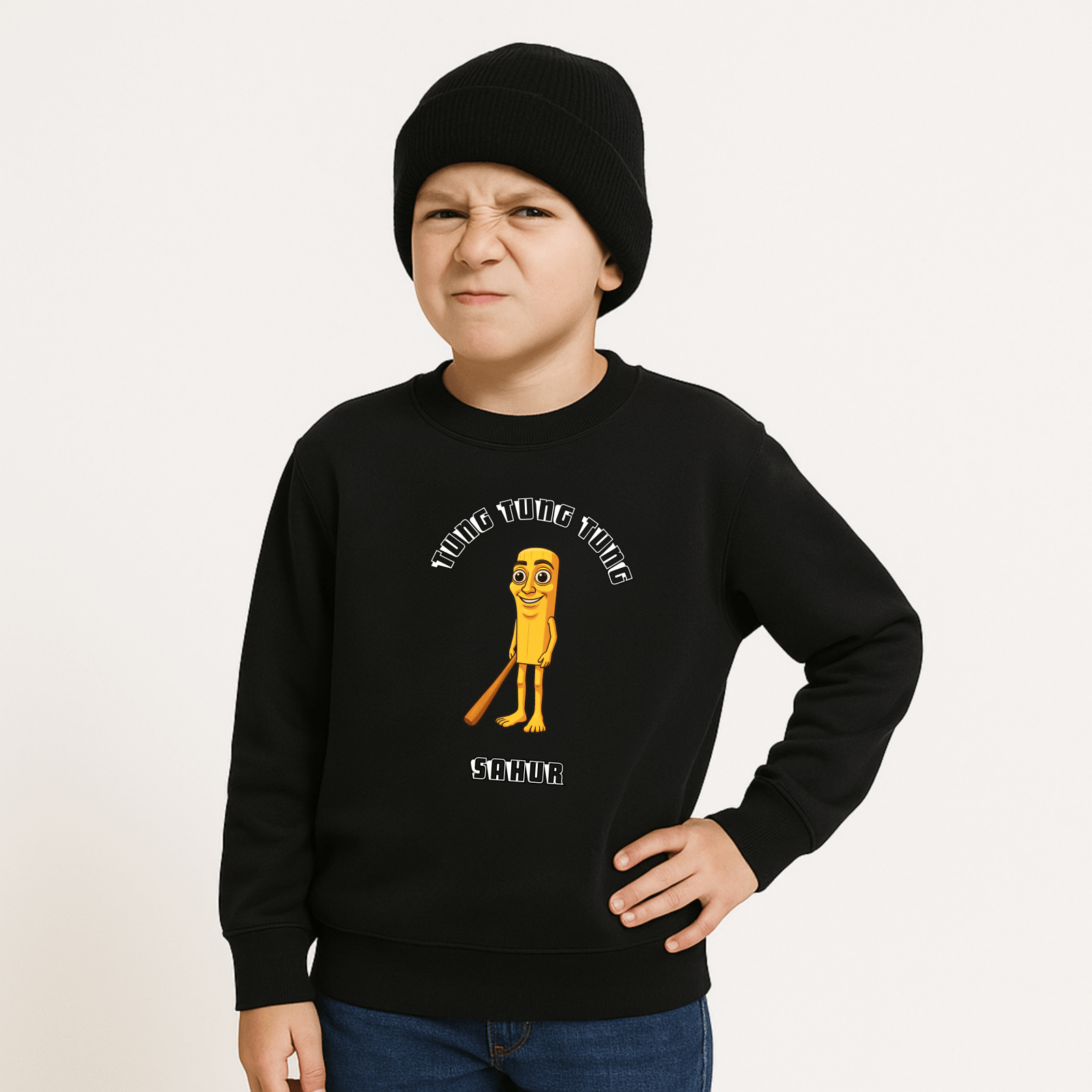 Tung Tung Sahur Sweatshirt - Brainrots - sweatshirt