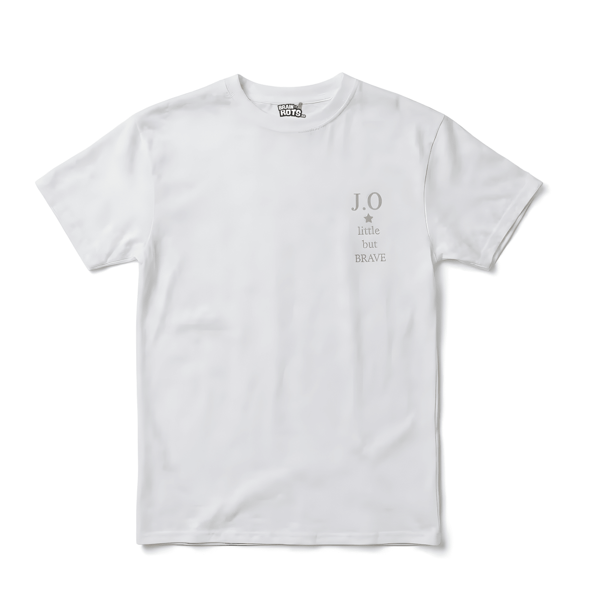 Dina barns initialer - Little but BRAVE T-shirt
