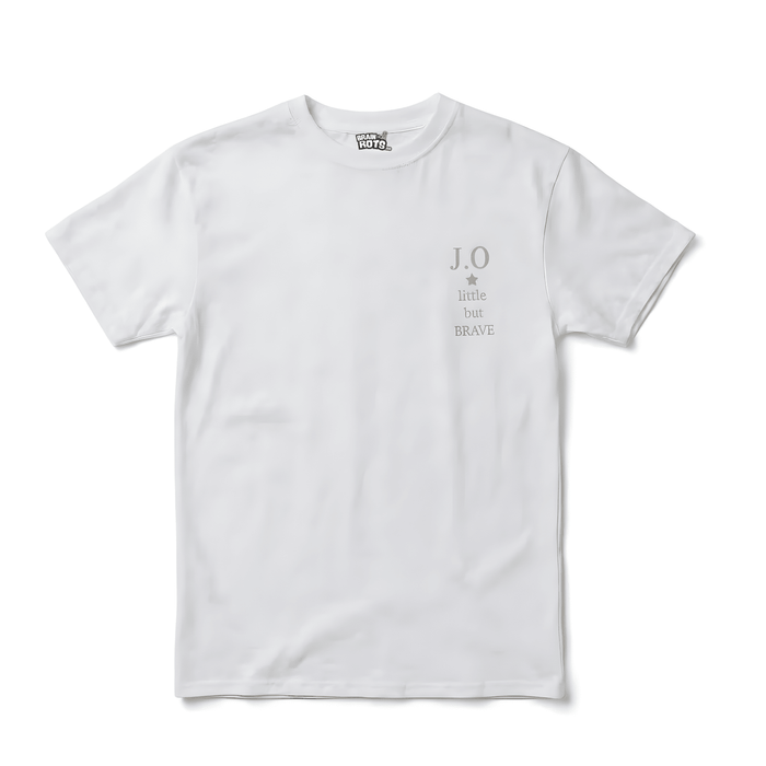 Dina barns initialer - Little but BRAVE T-shirt