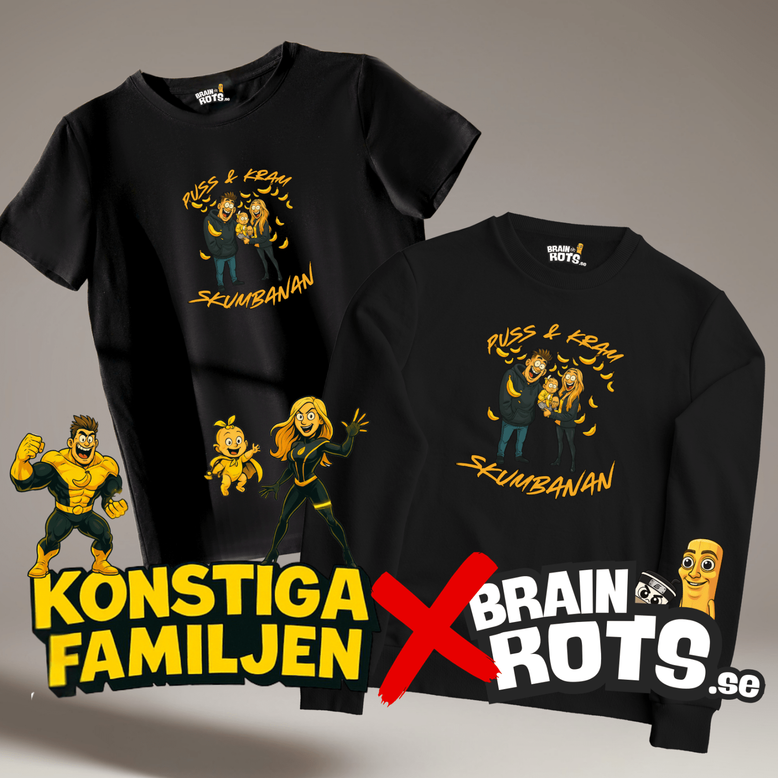 KONSTIGA FAMILJEN - BRAINROT EDITION - Brainrots - Kläder