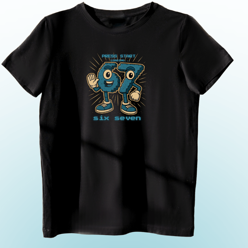 Six Seven (67) - T-Shirt - Brainrots - T-shirt