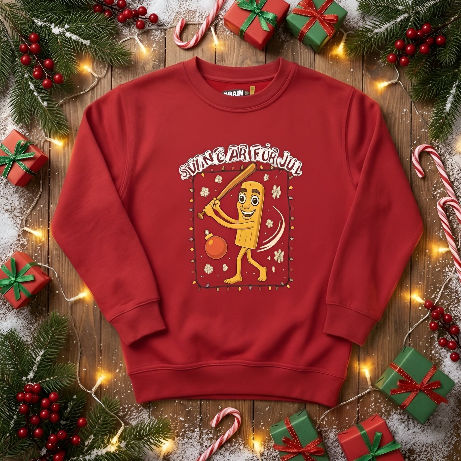 Svingar för jul - Brainrots Jultröja 2025 - Brainrots - sweatshirt