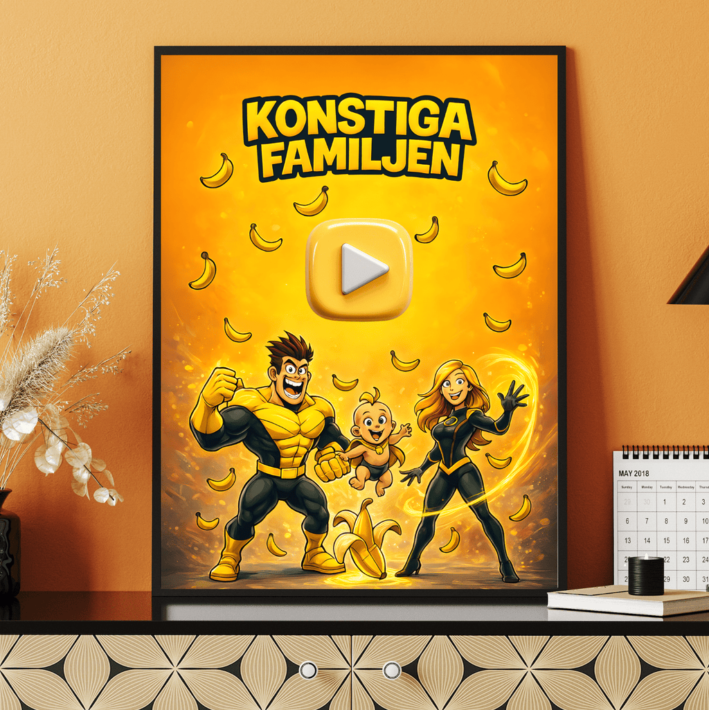 KONSTIGA FAMILJEN - POK Poster 30x40 - Brainrots - POSTERS