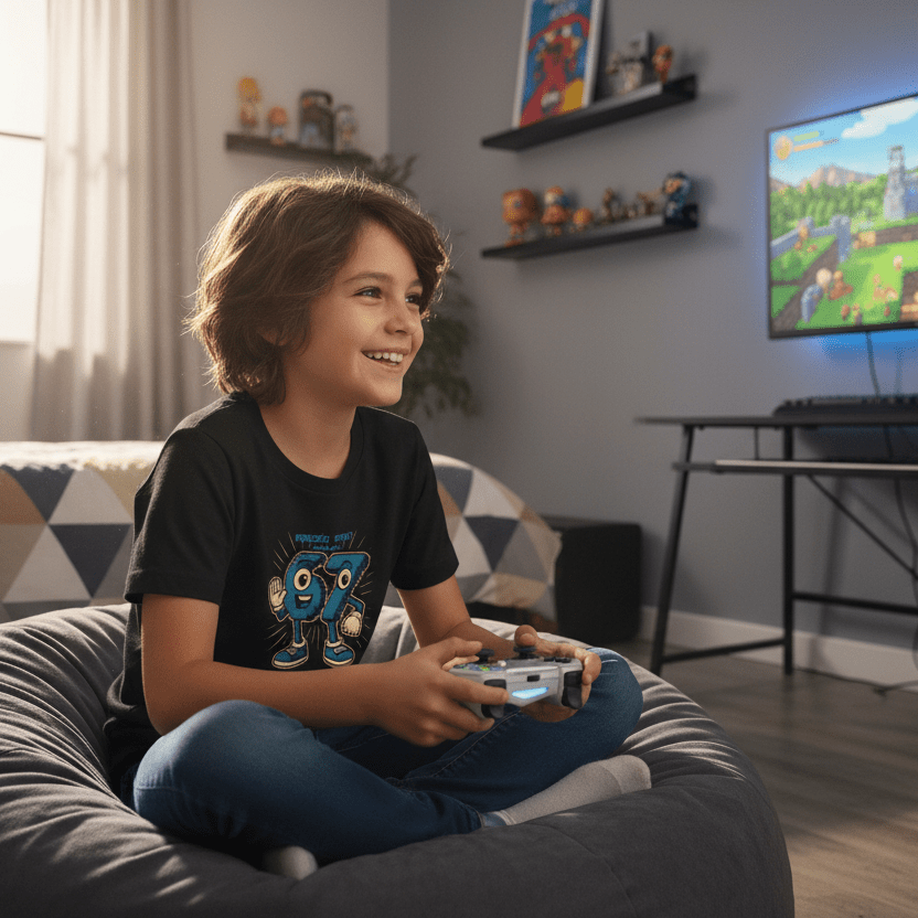 Six Seven (67) - T-Shirt - Brainrots - T-shirt