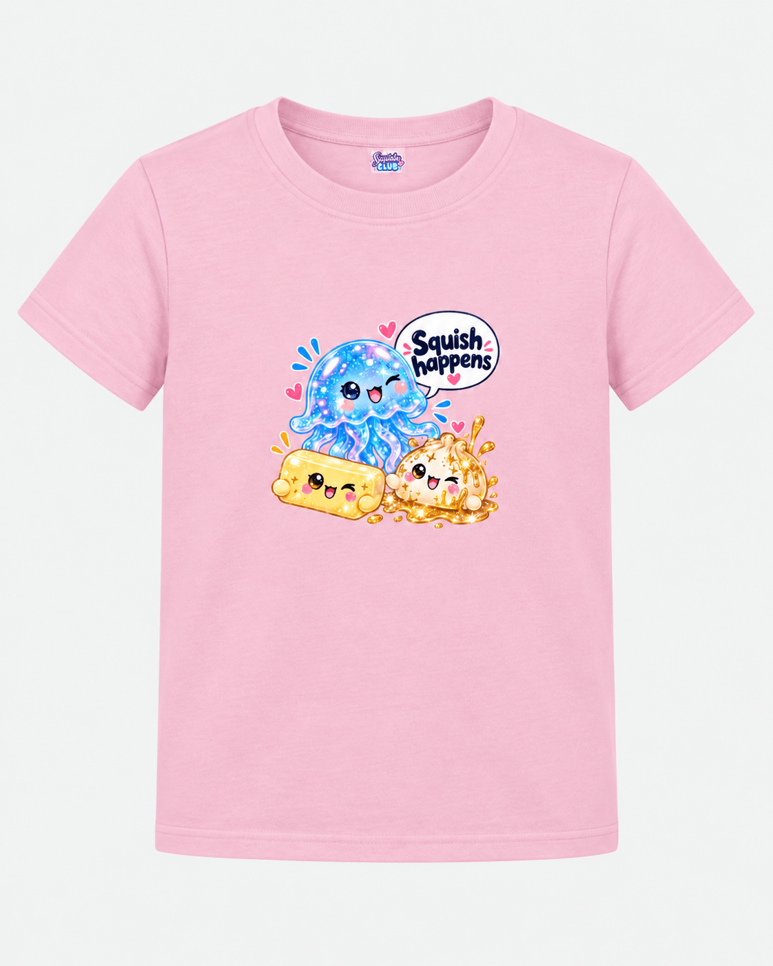 Squish Happens – Rosa T-shirt - Brainrots - T-shirt