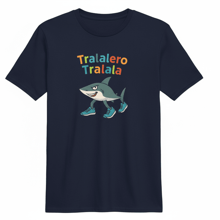Tralalero Tralala T-shirt - Marinblå